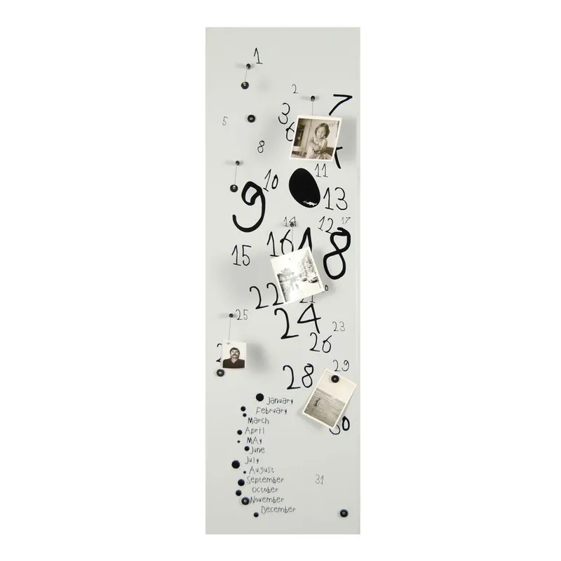Magnetyczny kalendarz Krok White, 30x100 cm Bonami Ostatnie sztuki