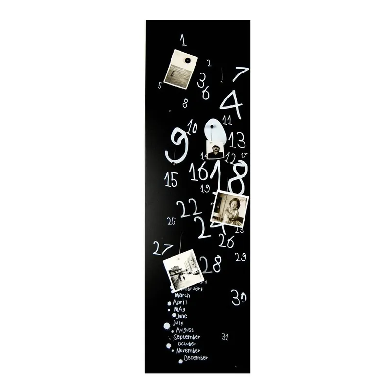 Bezpieczna płatność Magnetyczny kalendarz Krok Black, 30x100 cm Bonami