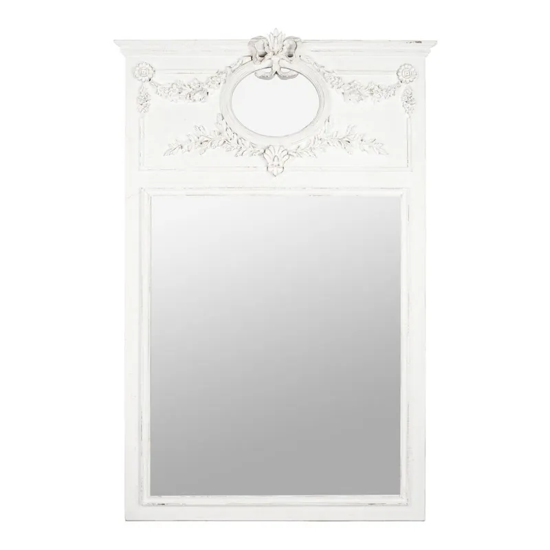 Dostępne od ręki Lustro Ornament White Bonami