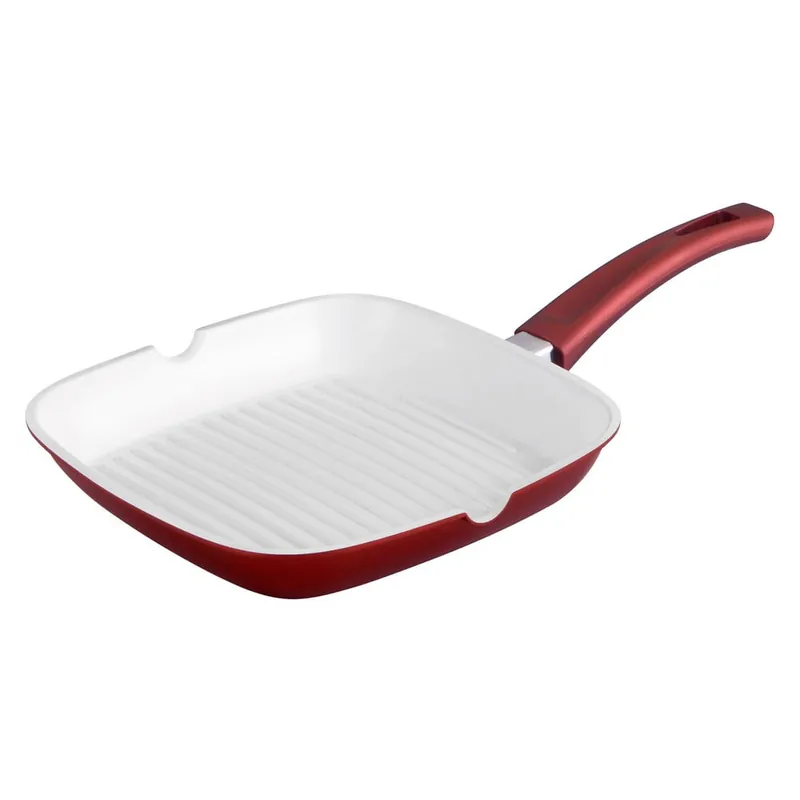 Bestseller Patelnia do grillowania Die Cast 24 cm, bordowa Bonami