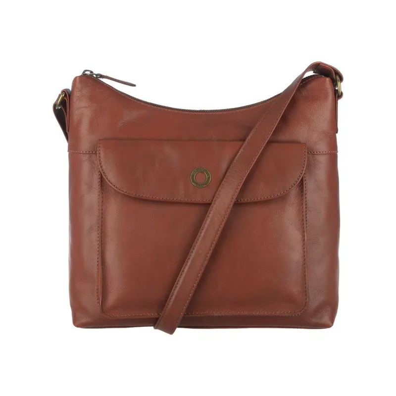 Super okazja Skórzana torba Angel Cognac Cross-Body Bonami