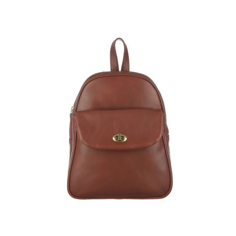 Do wyczerpania zapasów Skórzany plecak Eliza Cognac Small Bonami