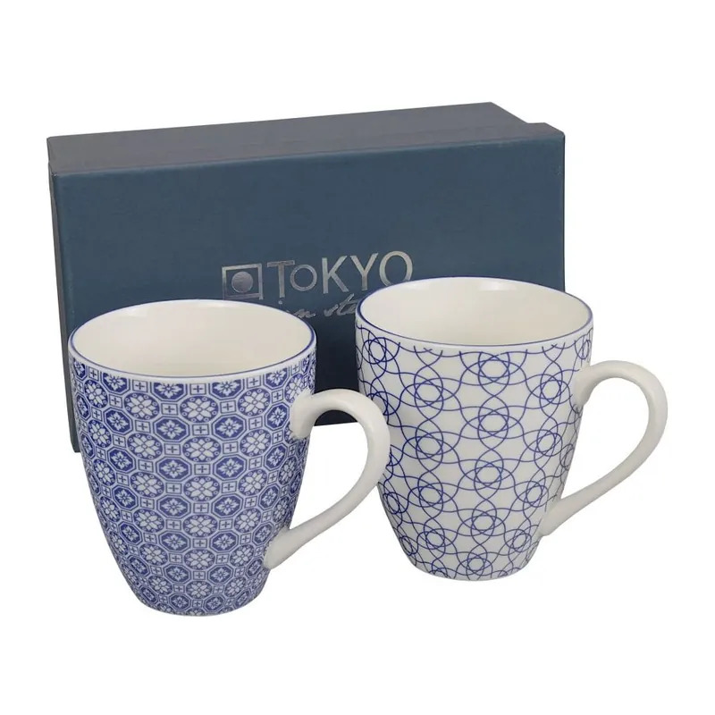 Oferta Kubki Nippon Blue Stripe & Flower, 2 szt. Bonami