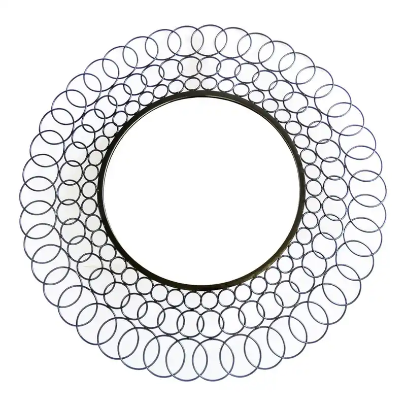 Hit sprzedaży Metalowe lustro Black Sun, 85 cm Bonami