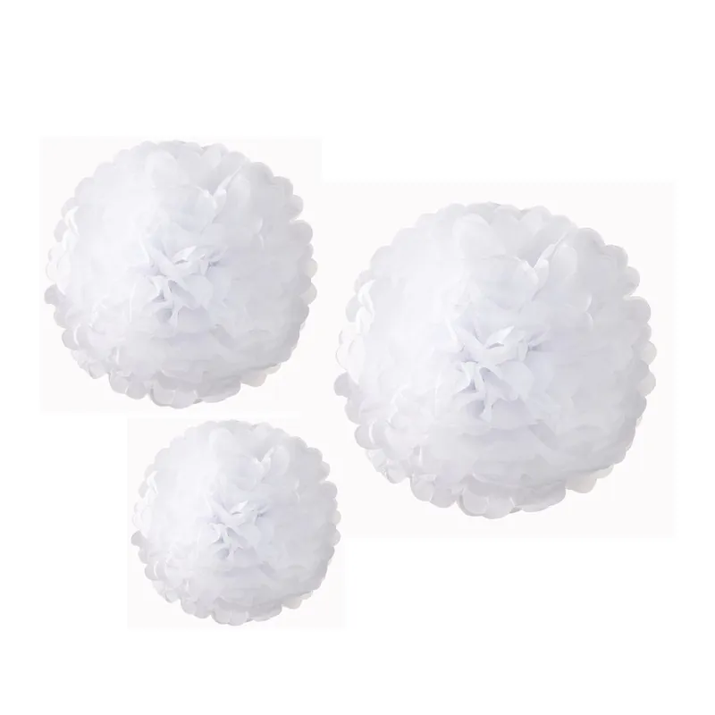 Hit cenowy Zestaw 3 papierowych dekoracji Talking Tables Pom Poms White Bonami