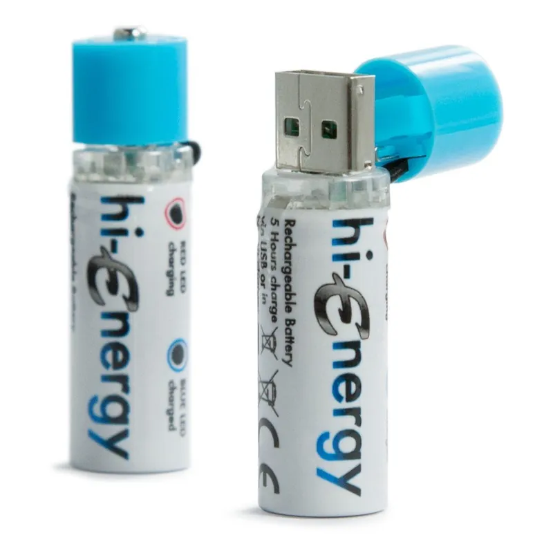 Baterie Hi-Energy do wielokrotnego ładowania na USB, 2 szt. Bonami Popularny