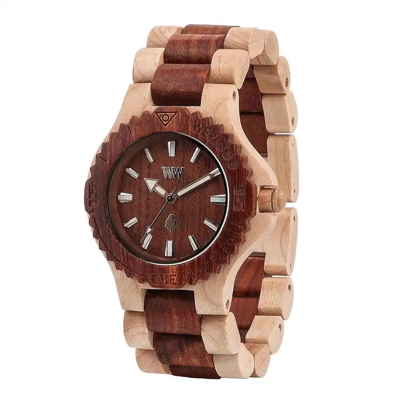 Oferta czasowa Zegarek Date Bicolor Beige and Brown Bonami