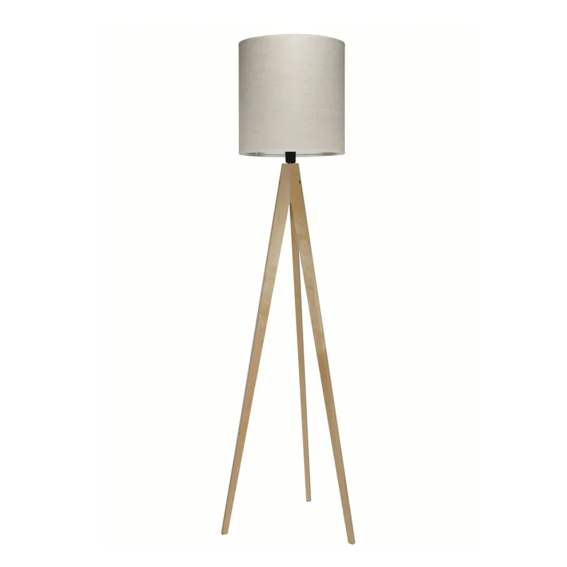 Lampa stojąca Artist Grey Linnen/Birch, 125x33 cm Bonami Do wyczerpania zapasów