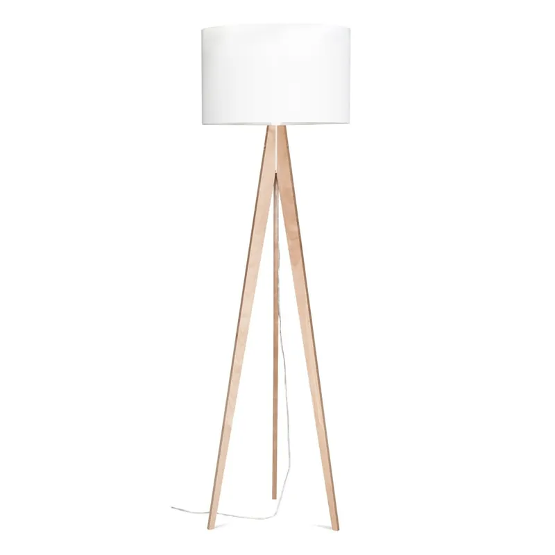 Hit sprzedaży Lampa stojąca Artist White/Birch, 150x42 cm Bonami