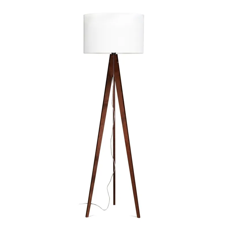 Cena promocyjna Lampa stojąca Artist White/Brown, 125x42 cm Bonami
