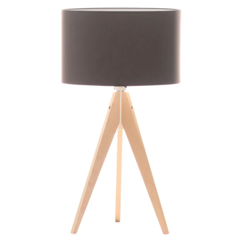 Zniżka Lampa stołowa Artist Dark Taupe/Birch, 40x33 cm Bonami