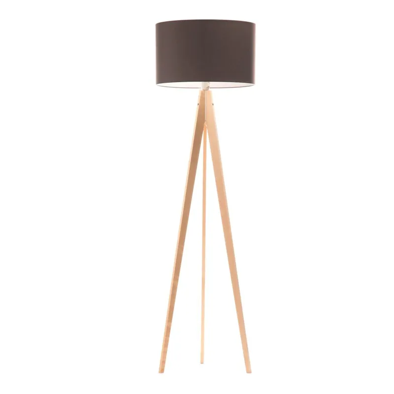 Popularny Lampa stojąca Artist Dark Taupe/Birch, 125x42 cm Bonami