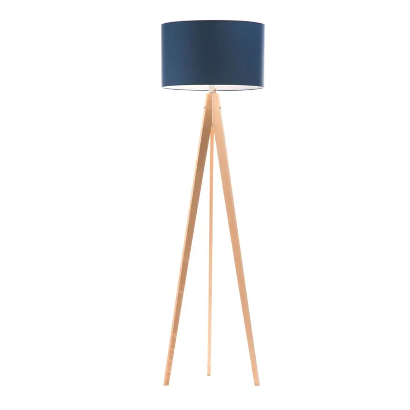 Zniżka Lampa stojąca Artist Dark Blue/Birch, 125x42 cm Bonami