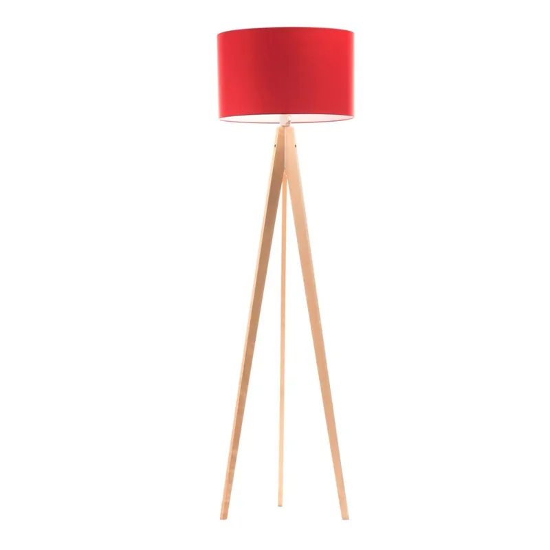 Kup teraz Lampa stojąca Artist Red/Birch, 125x42 cm Bonami