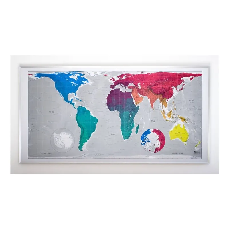 Tylko dziś Mapa świata Colored Huge The Future Mapping Company Future Map, 196x100 cm Bonami