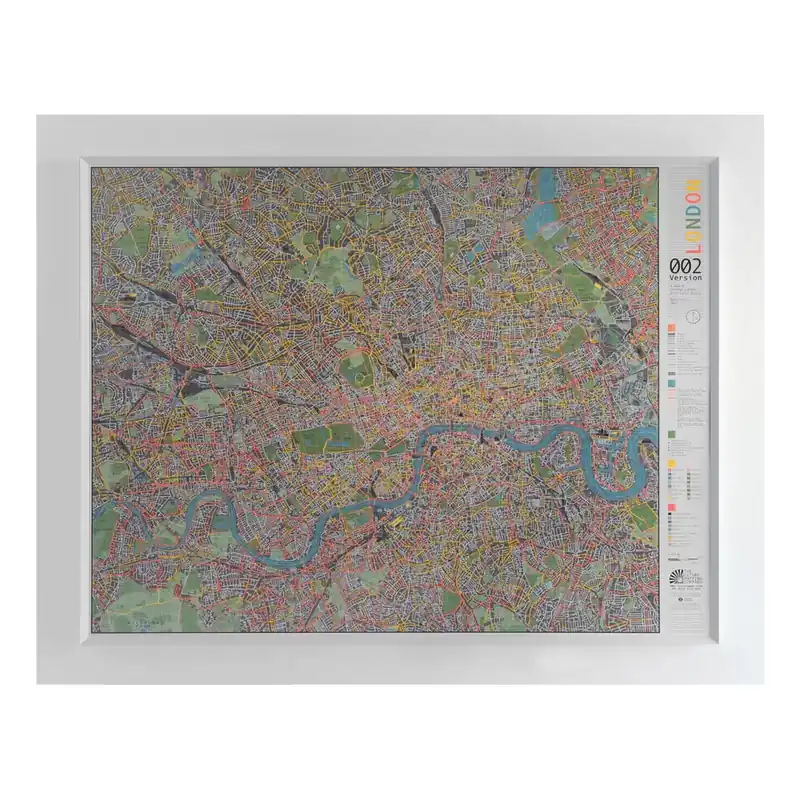 Mapa Londynu The Future Mapping Company Street Map, 130x100 cm Bonami Bestseller