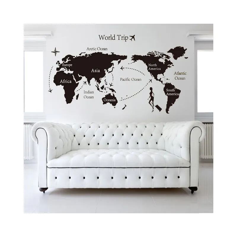 Zamów teraz Naklejka ścienna World Trip, 60x90 cm Bonami