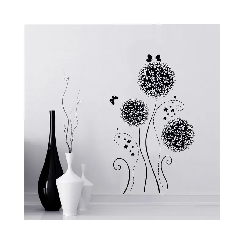 Naklejka ścienna Flower Ball Black, 60x90 cm Bonami Najlepsza cena
