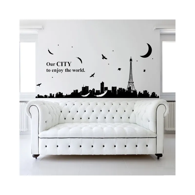 Cena promocyjna Naklejka ścienna Paryż nocą, 60x90 cm Bonami