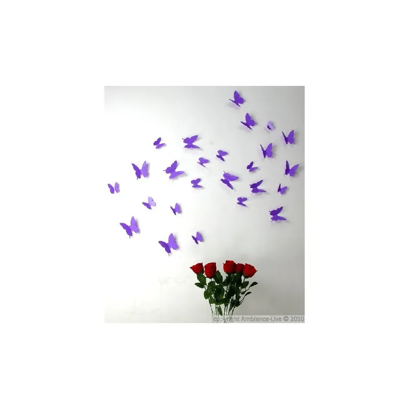 Zestaw 12 naklejek Ambiance Purple Butterflies Bonami Ekspresowa dostawa