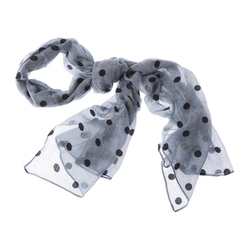 Szybka dostawa Szalik Flocked Dot Dark Blue, 180x55 cm Bonami