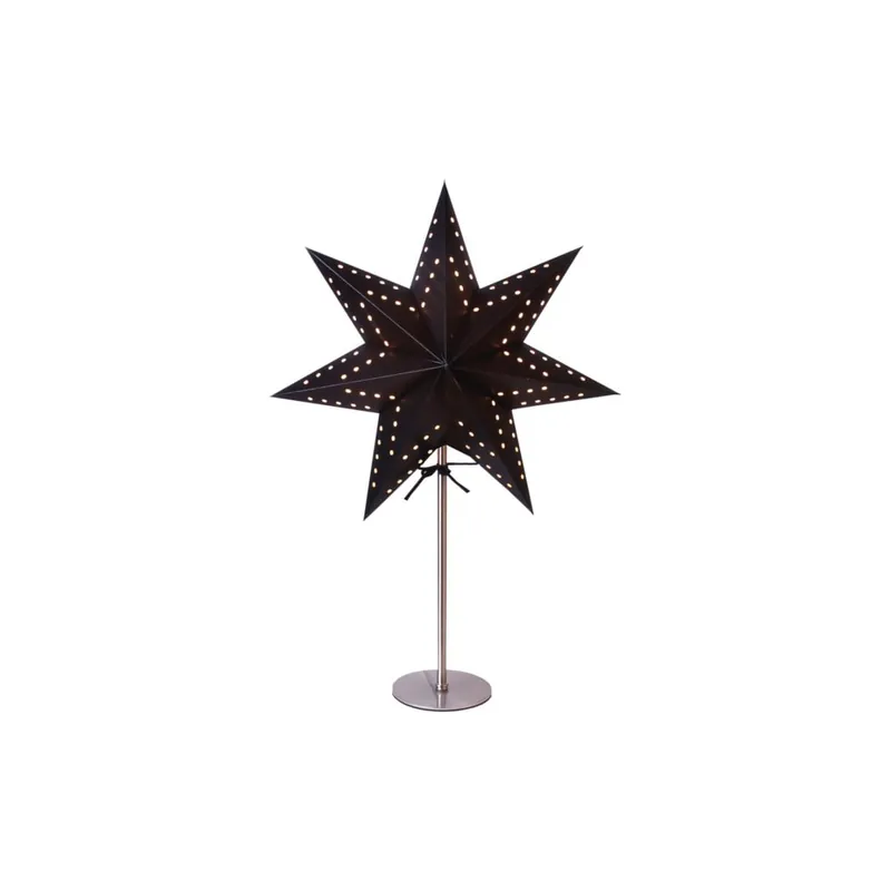 Czarna dekoracja świetlna Star Trading Bobo, wys. 51 cm Bonami Popularny
