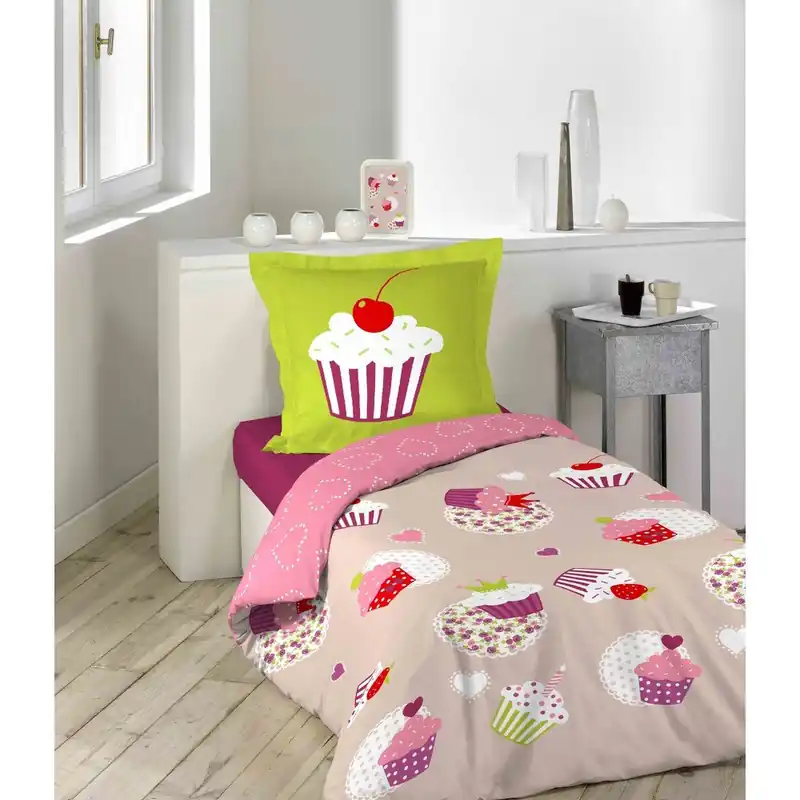 Pościel Cupcakes, 140x200 cm Bonami Wyprzedaż
