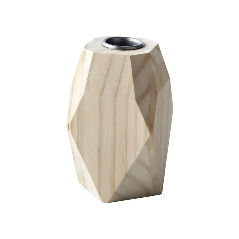 Świecznik Geometric Wood, 10x6 cm Bonami Zamów teraz