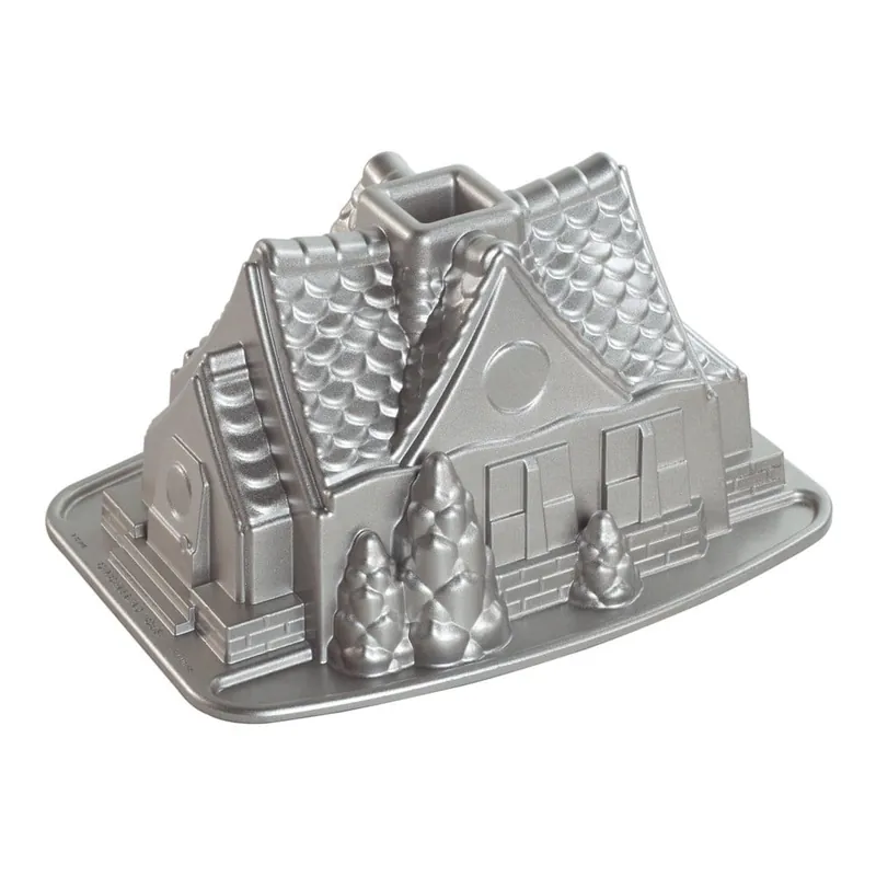 Najlepsza cena Forma na babkę w kolorze srebra Nordic Ware Gingerbread House, 2,1 l Bonami
