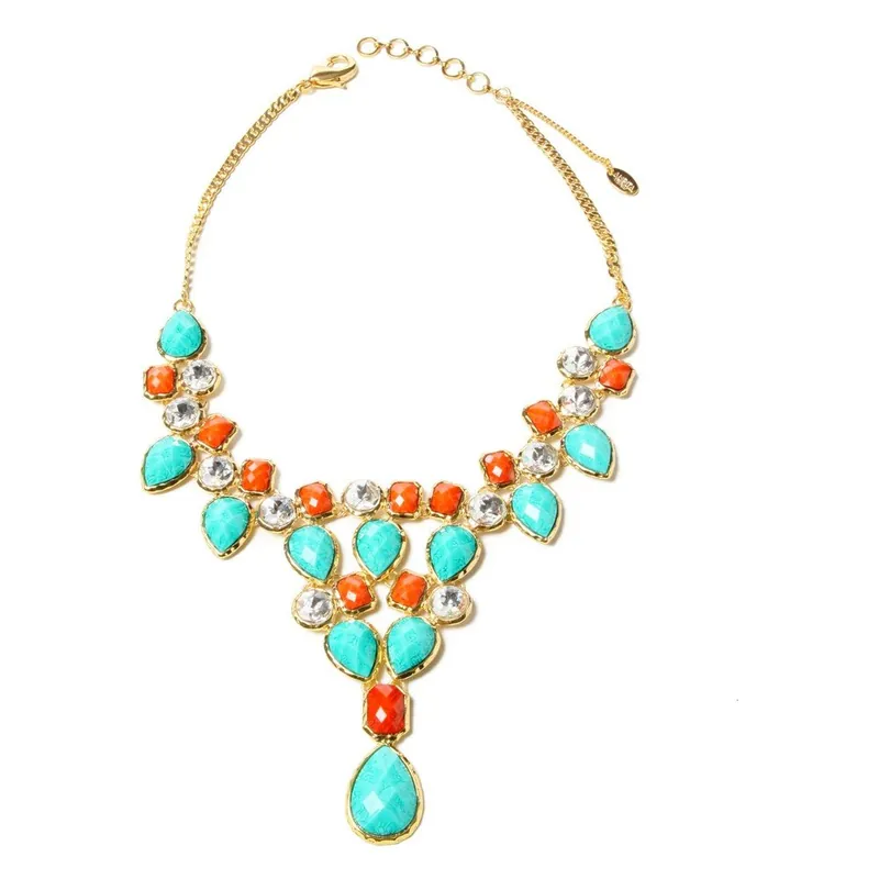 Taniej Naszyjnik Crystal Dune Orange/Turqouise Bonami