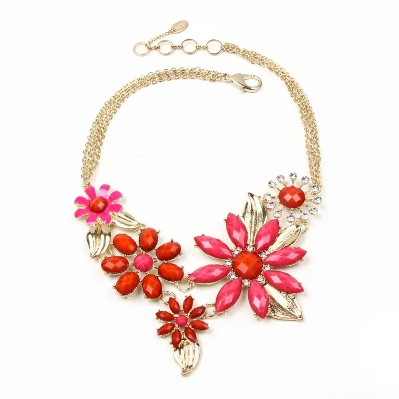 Naszyjnik Della Floral Pink/Red Bonami Zniżka