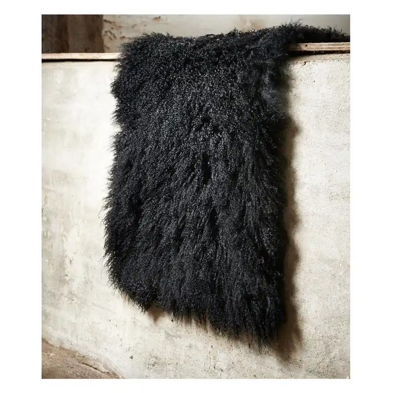 Skóra dekoracyjna z owcy tybetańskiej Black, 60x120 cm Bonami Kup teraz