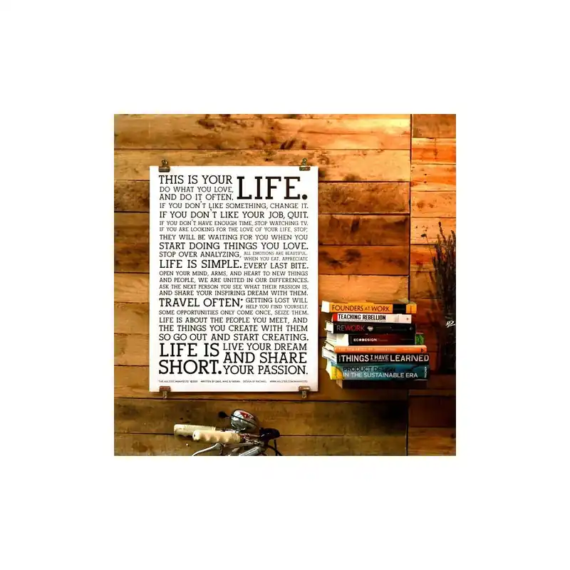Ograniczona ilość Plakat White Manifesto, 26x21 cm Bonami