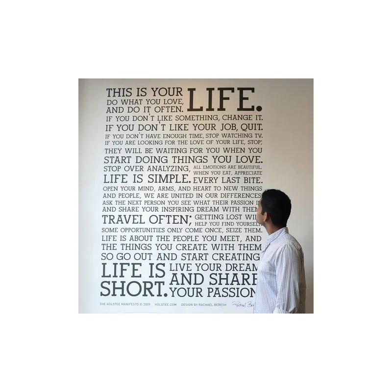 Bezpieczna płatność Naklejka ścienna Manifesto 122x163 cm Bonami