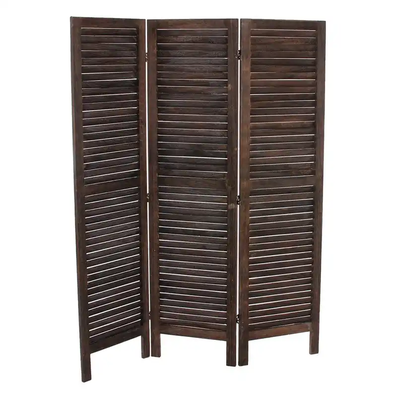 Brązowy parawan Mendler Shabby, 138 cm Bonami Łatwy zwrot