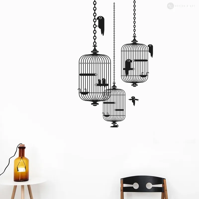 Bezpieczne zakupy Naklejka Birdcages Bonami