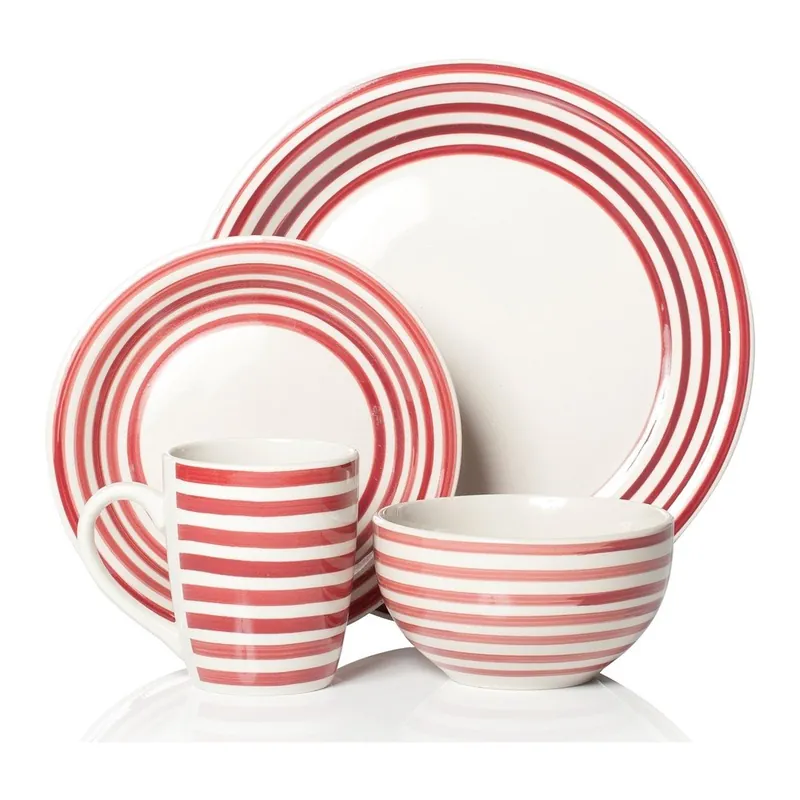 Bestseller Komplet naczyń Carnaby Red, 16 szt. Bonami