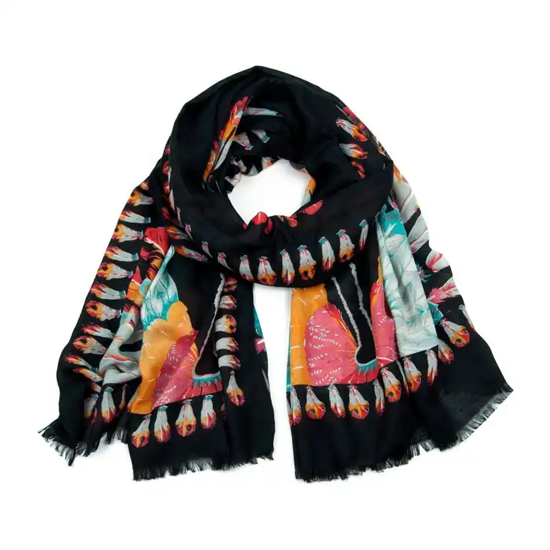 Szybka dostawa Szalik Plume Black Bonami