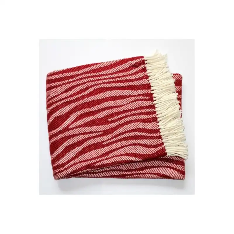 Bezpieczna płatność Koc Zebra Bordeaux Red, 140x180 cm Bonami