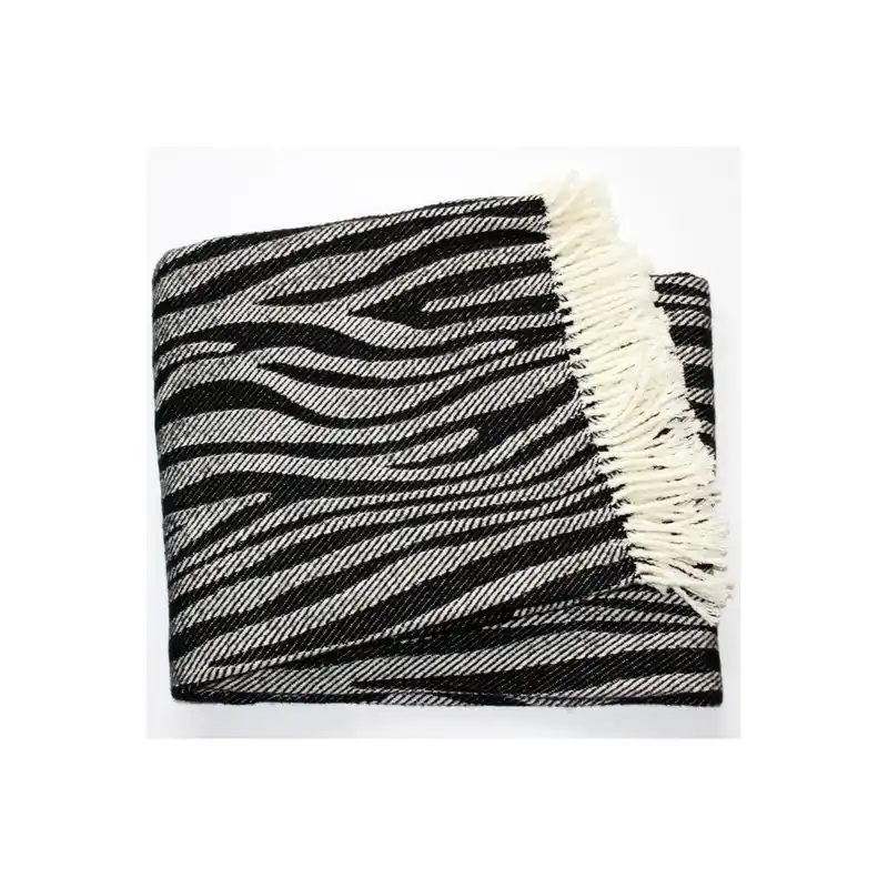 Bezpieczna płatność Koc Zebra Black, 140x180 cm Bonami