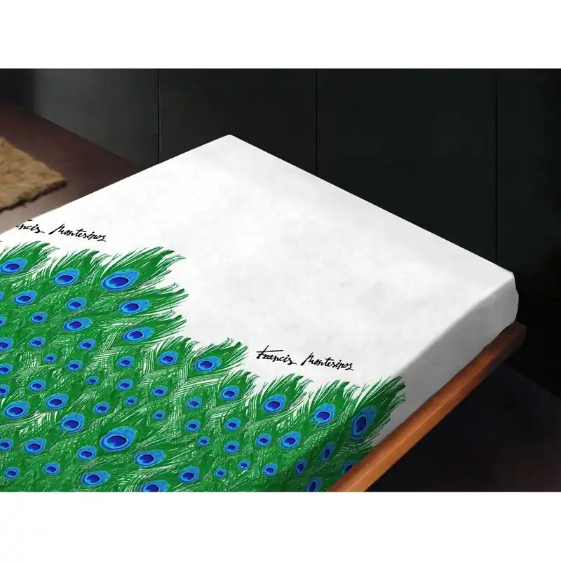 Do wyczerpania zapasów Prześcieradło Peacock Unico, 180x260 cm Bonami