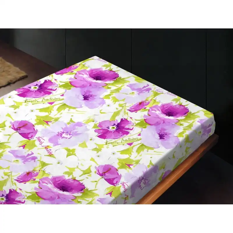 Oferta Prześcieradło Sicilia Fuchsia, 180x260 cm Bonami