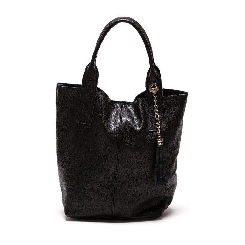 Oferta czasowa Skórzana torebka Anna Luchini 187 Nero Bonami