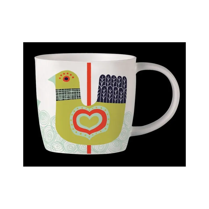 Kubek z angielskiej porcelany Folkland White Bonami Super okazja