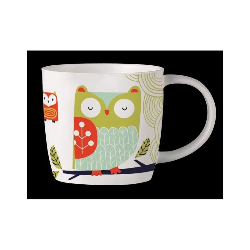 Kubek z angielskiej porcelany Folkland Barn Owl White Bonami Tylko dziś
