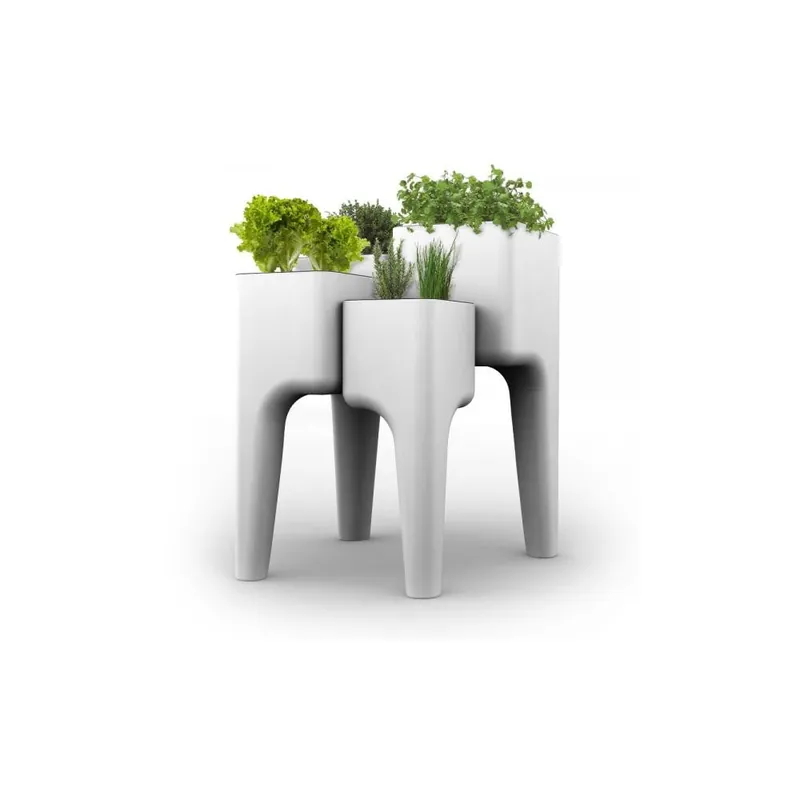 Wyjątkowa oferta Designerska doniczka KIGA XL 104x80 cm, biała Bonami