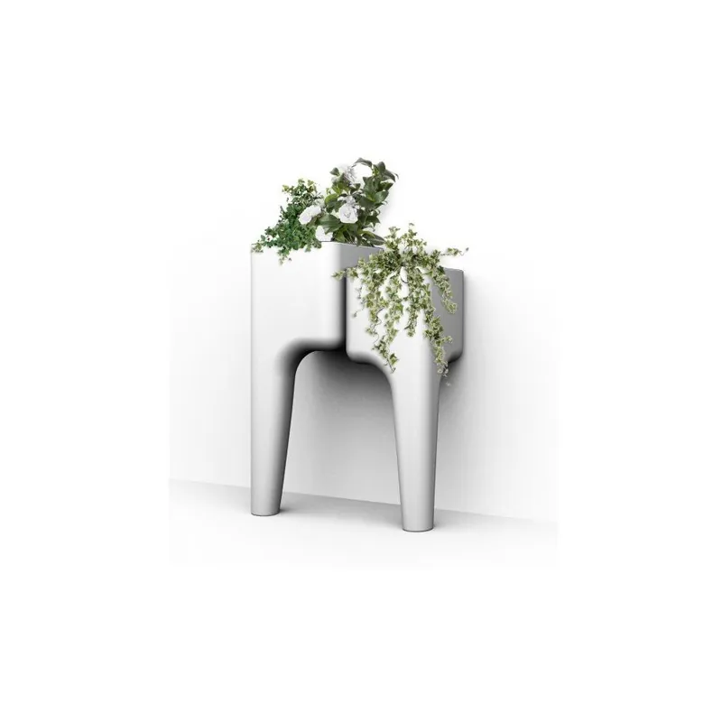 Oferta czasowa Designerska doniczka KIGA Small 88x34 cm, biała Bonami