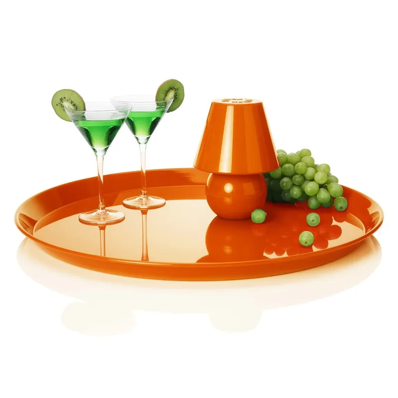 Ograniczona ilość Taca z lampą stołową Fatboy Snacklight Orange Bonami