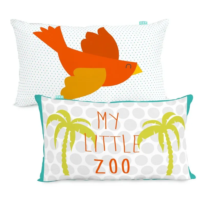 Bawełniana dwustronna poszewka na poduszkę Baleno ZOO, 50x30 cm Bonami Szybka dostawa