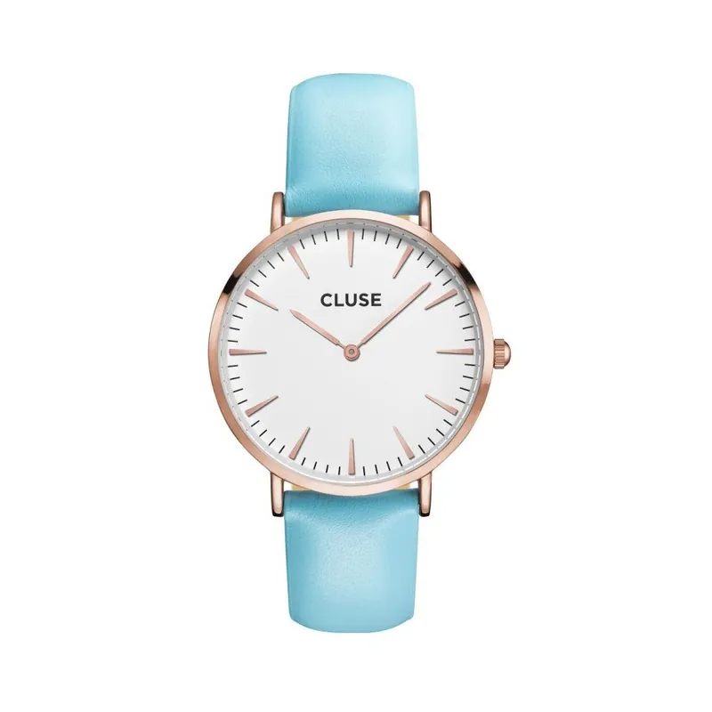 Bezpieczna płatność Zegarek CLUSE La Bohème Rose Gold/White Blue Bonami